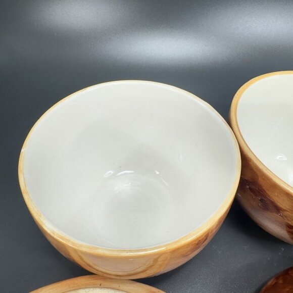 Italian Pottery Bread Pastry Cupcake Canister Jar Container Made In Italy Set 2 - Picture 8 of 13